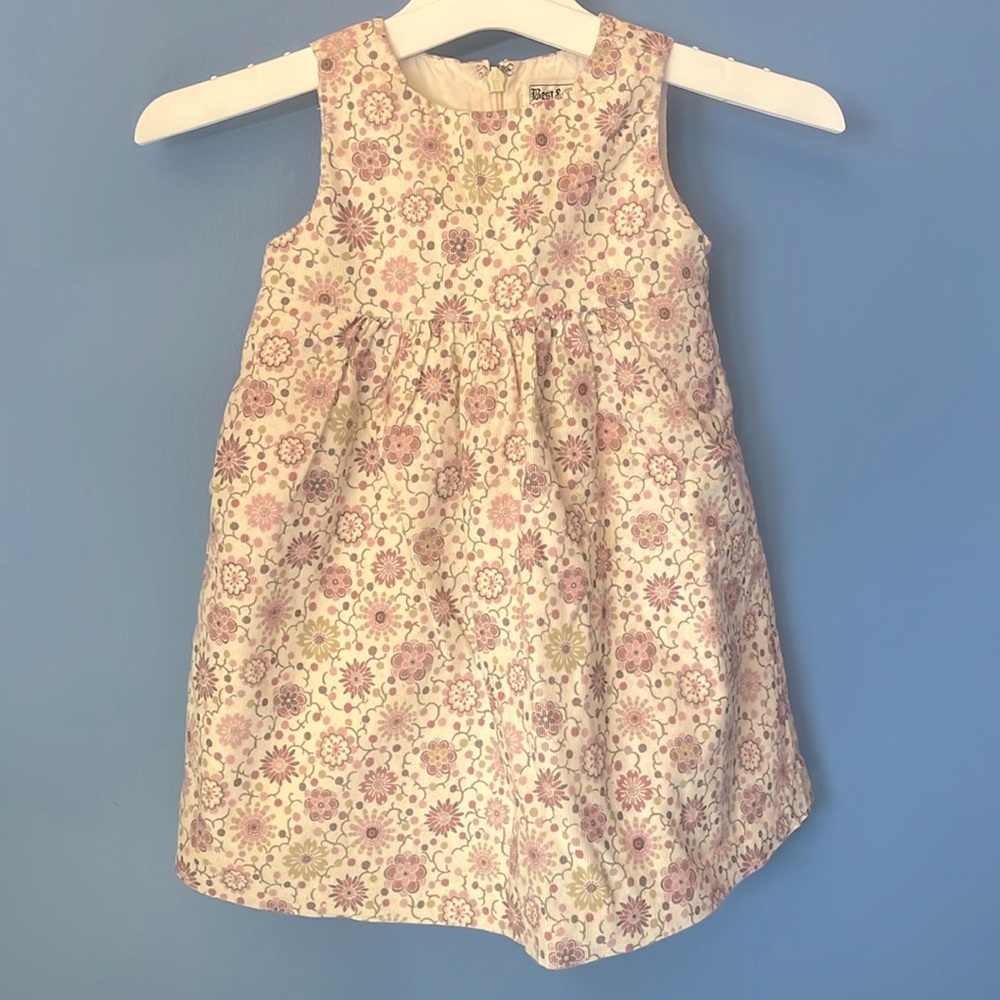 Best & Co. Size 18M Spring/Fall Pink Floral With Cream Color Background